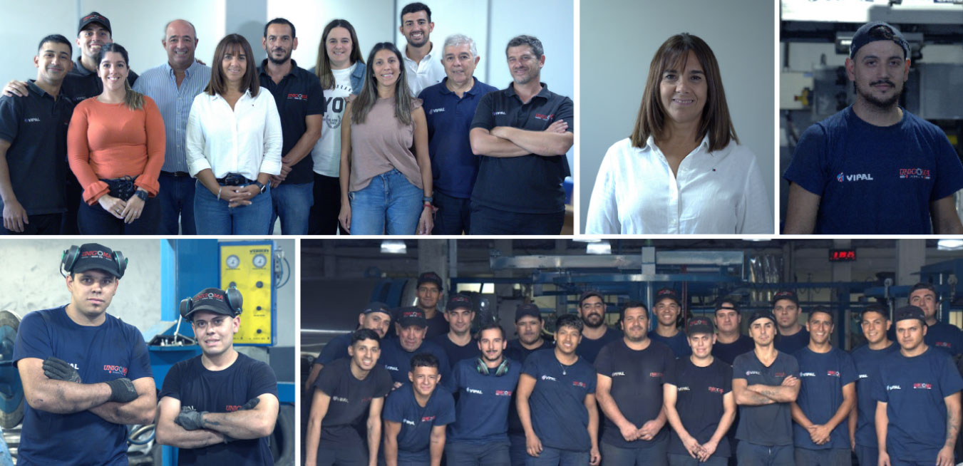Equipo de UNIGOMA en su planta de Morón